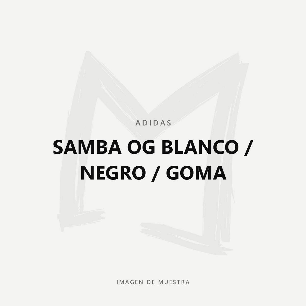Adidas Samba OG Blanco / Negro / Goma — imagen de muestra