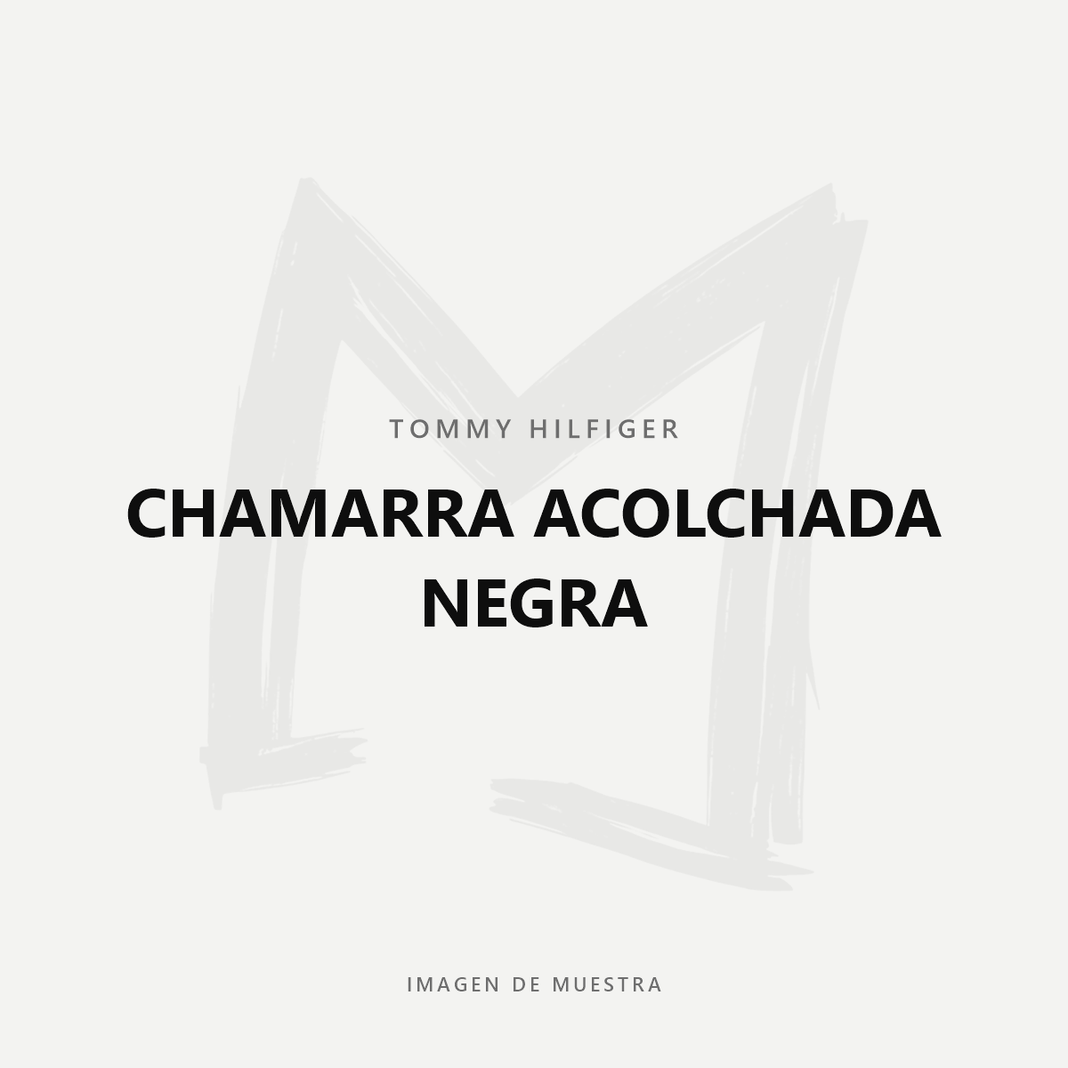 Tommy Hilfiger Chamarra Acolchada Negra — imagen de muestra