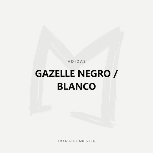 Adidas Gazelle Negro / Blanco — imagen de muestra