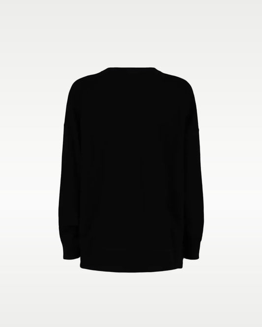 Alexander McQueen Crewneck Graffiti Negro — vista 2
