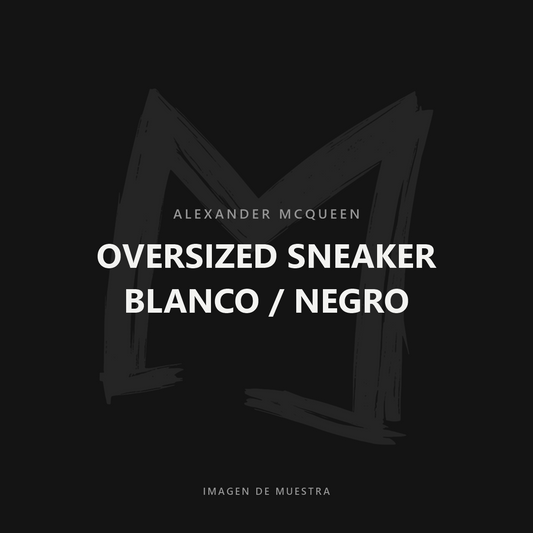 Alexander McQueen Oversized Sneaker Blanco / Negro — imagen de muestra