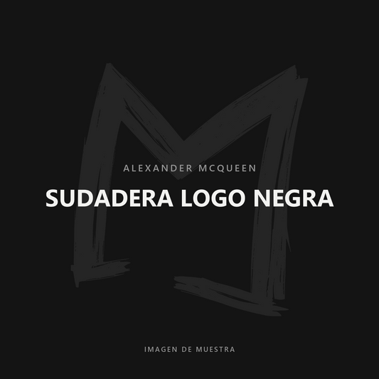 Alexander McQueen Sudadera Logo Negra — imagen de muestra