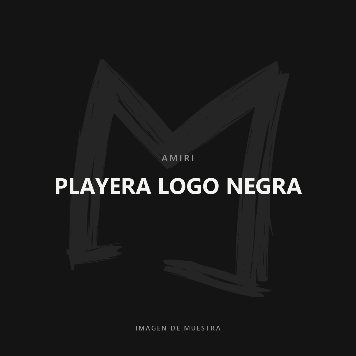 Amiri Playera Logo Negra — imagen de muestra