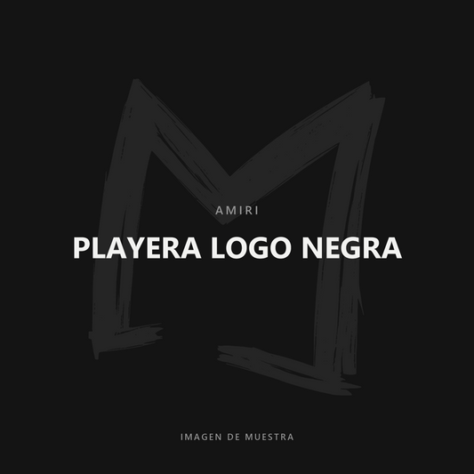 Amiri Playera Logo Negra — imagen de muestra