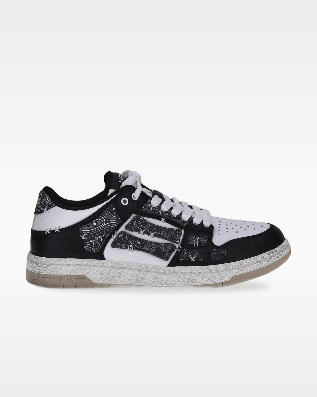 Amiri Skel Top Low Black White