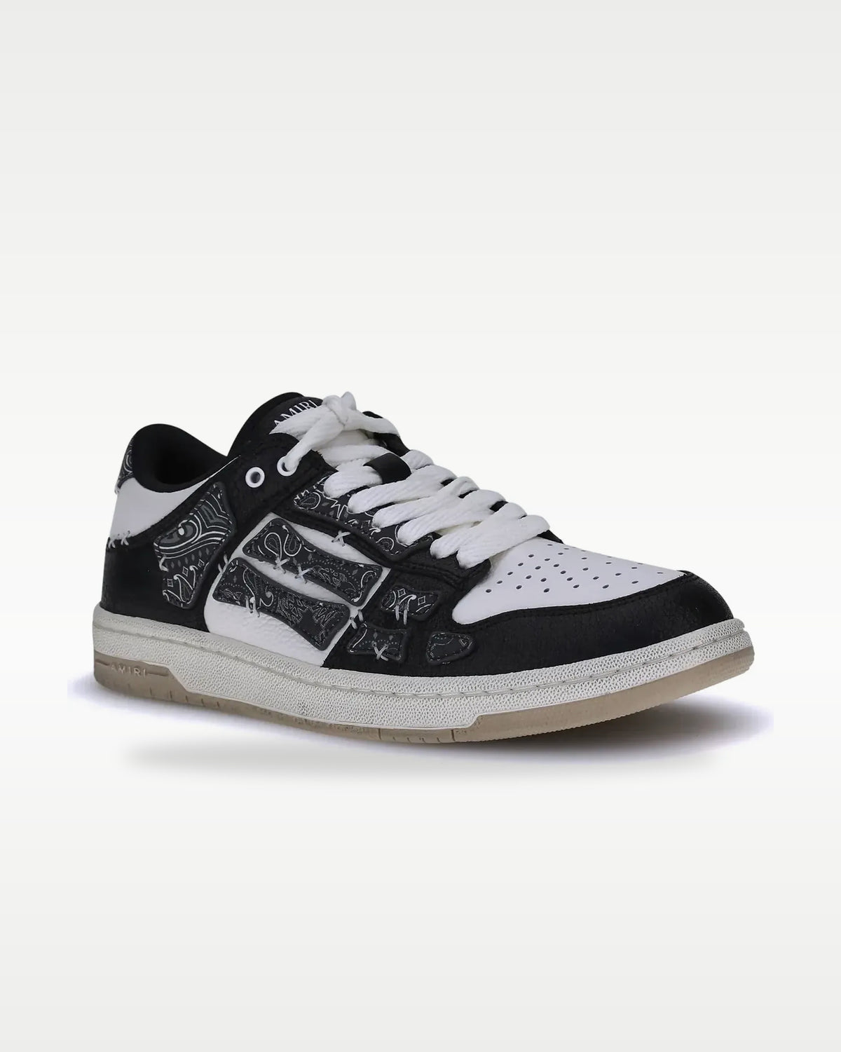 Amiri Skel Top Low Black White — vista 2