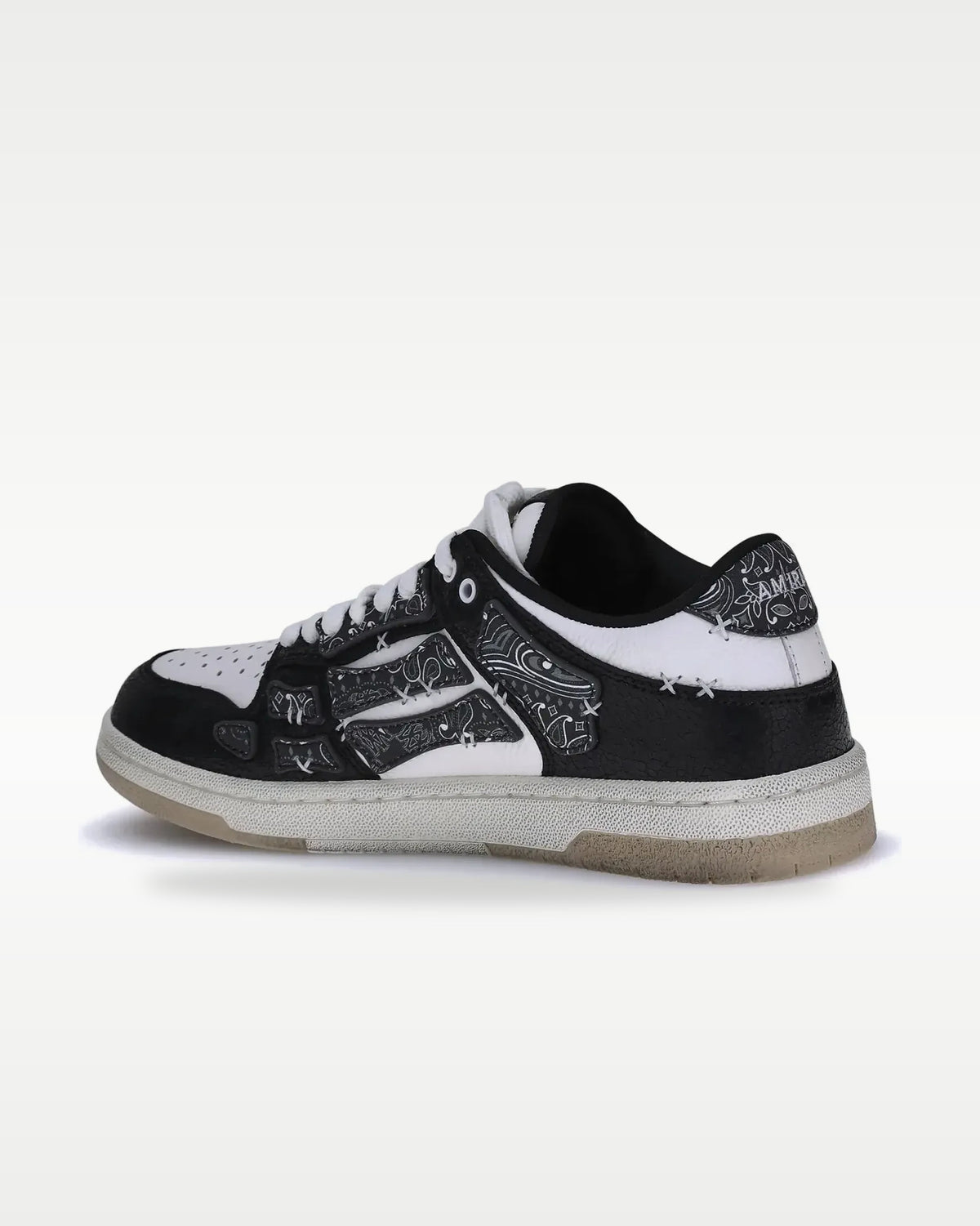 Amiri Skel Top Low Black White — vista 3