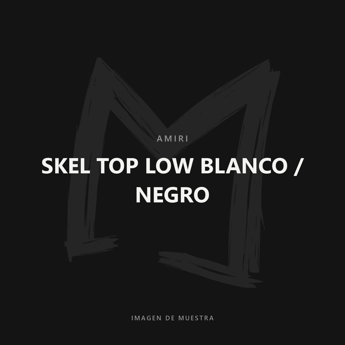 Amiri Skel Top Low Blanco / Negro — imagen de muestra