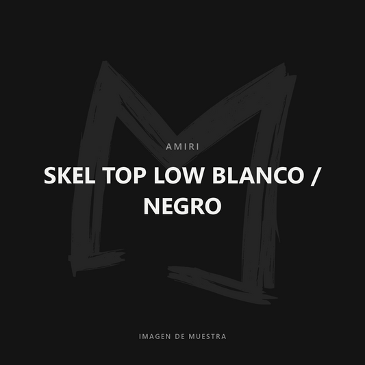 Amiri Skel Top Low Blanco / Negro — imagen de muestra