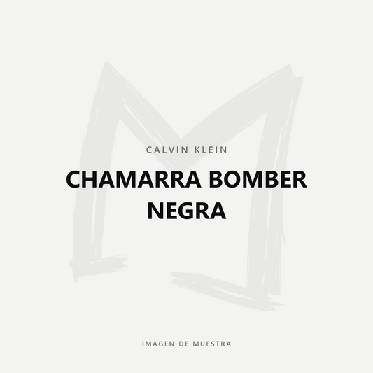 Calvin Klein Chamarra Bomber Negra — imagen de muestra