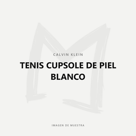 Calvin Klein Tenis Cupsole de Piel Blanco — imagen de muestra