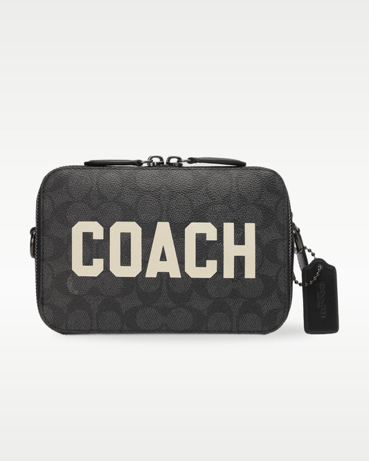 Coach Charter Crossbody Graphic Charcoal