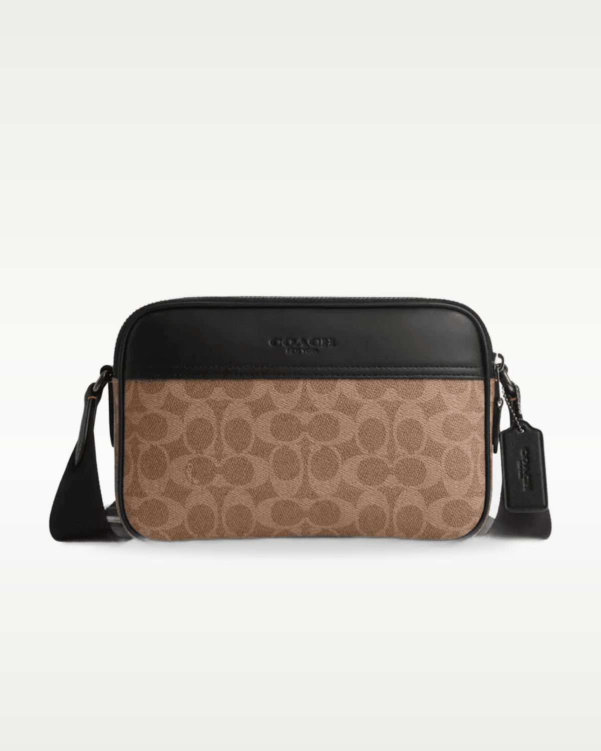 Coach Graham Crossbody Signature Tan Black