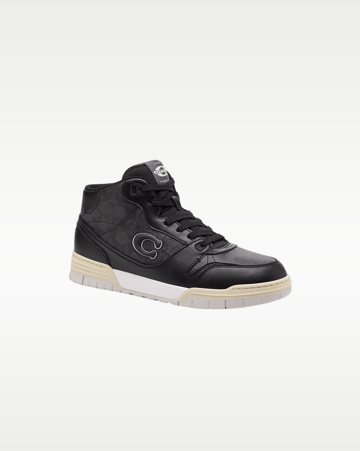 Coach Soho High Signature Charcoal Black — vista 2