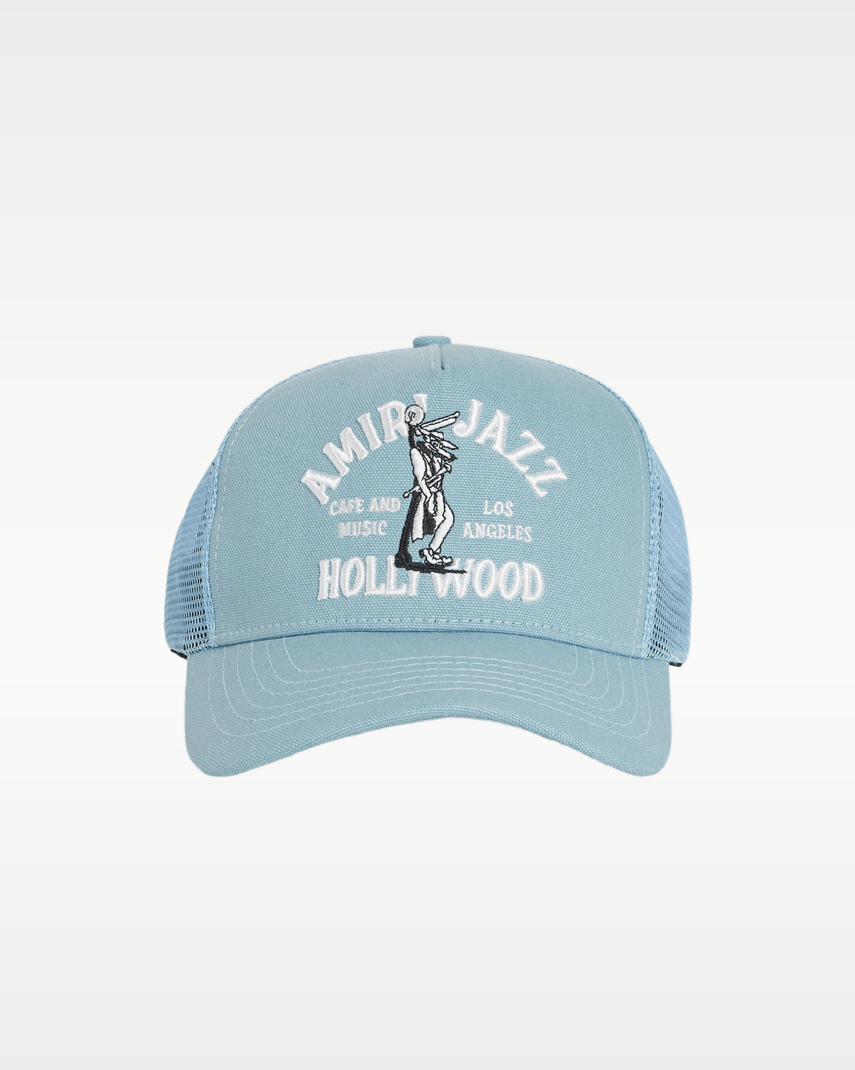 Gorra Amiri Jazz Wolf Trucker Dusty Blue — vista 2