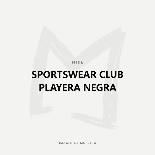 Nike Sportswear Club Playera Negra — imagen de muestra