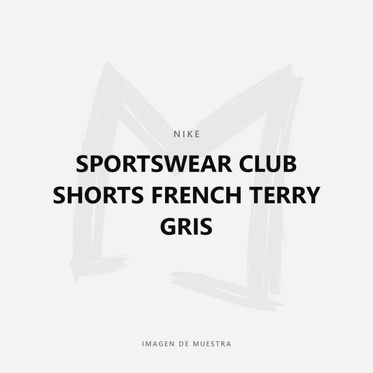 Nike Sportswear Club Shorts French Terry Gris — imagen de muestra