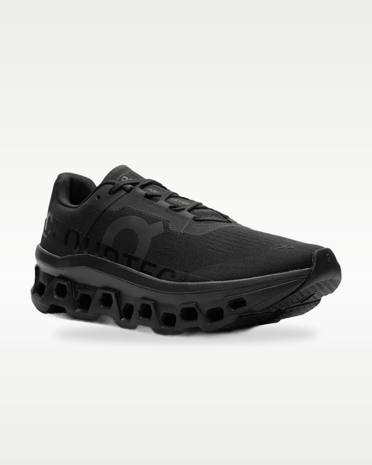 On Cloudmonster All Black — vista 2