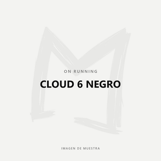 On Running Cloud 6 Negro — imagen de muestra