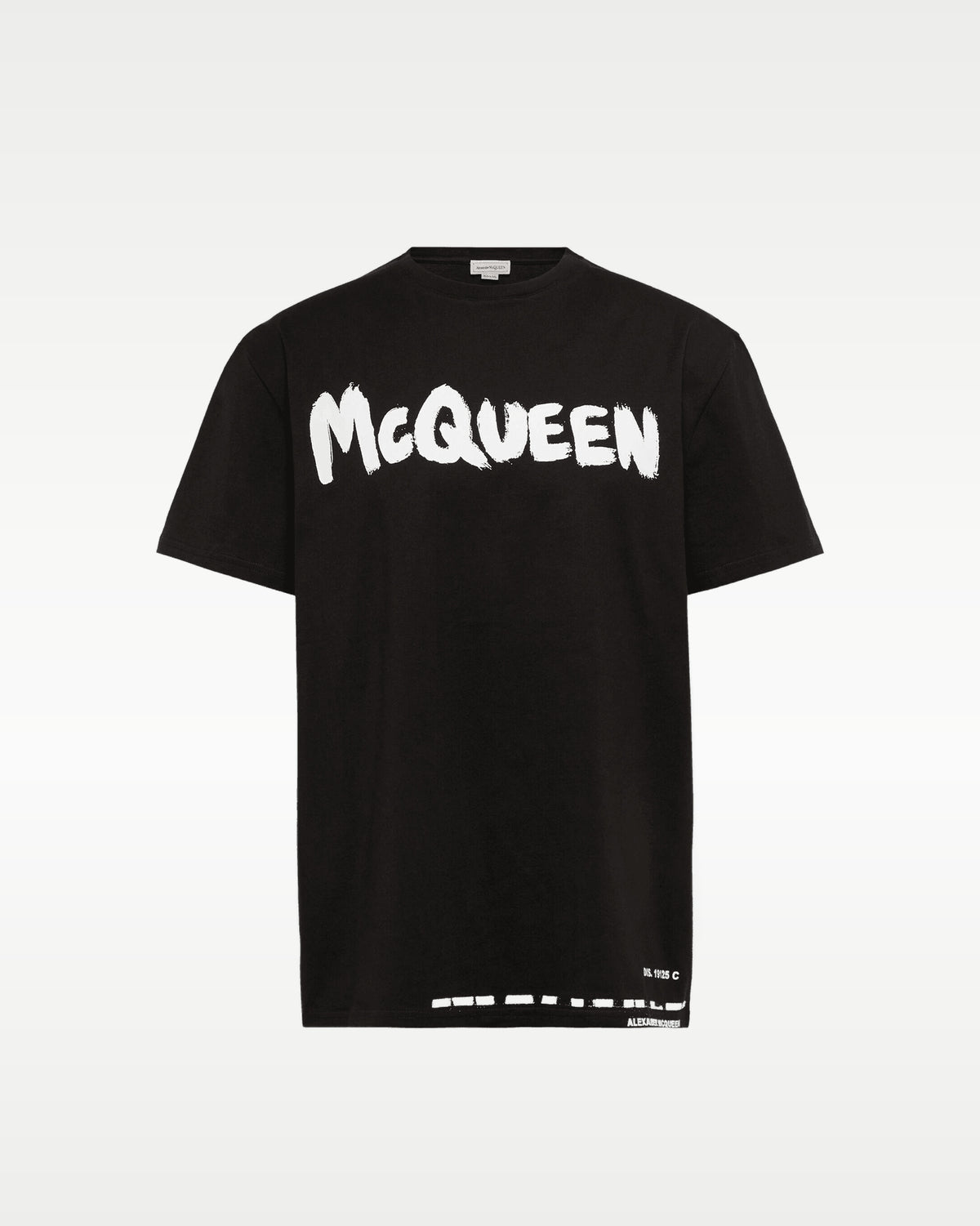 Playera Alexander McQueen Graffiti Logo Negra