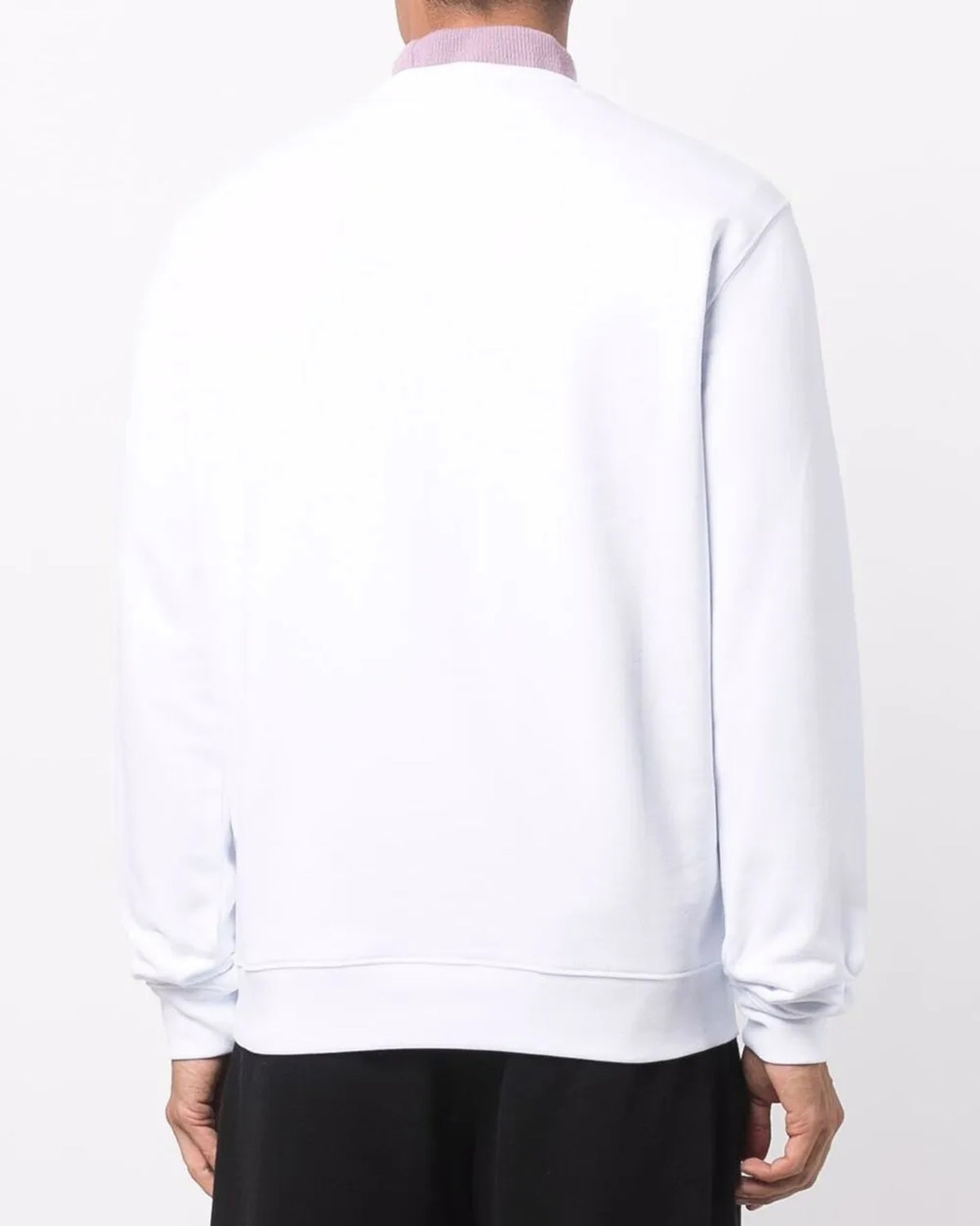 Sudadera MSGM Brushed Logo Blanca — vista 3