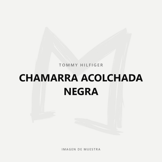 Tommy Hilfiger Chamarra Acolchada Negra — imagen de muestra