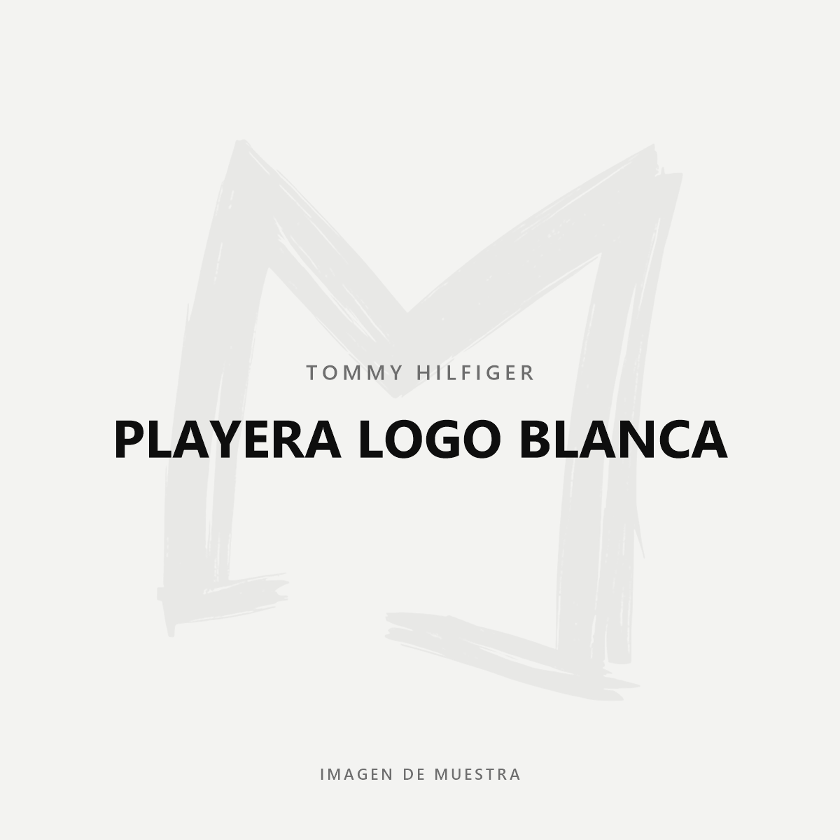 Tommy Hilfiger Playera Logo Blanca — imagen de muestra