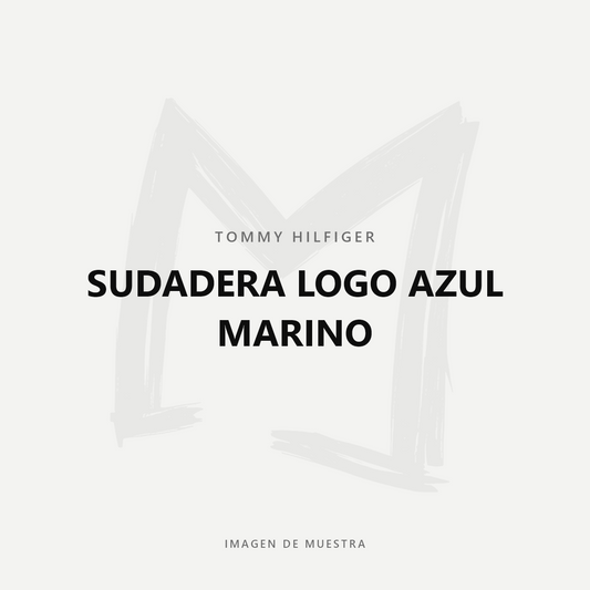 Tommy Hilfiger Sudadera Logo Azul Marino — imagen de muestra